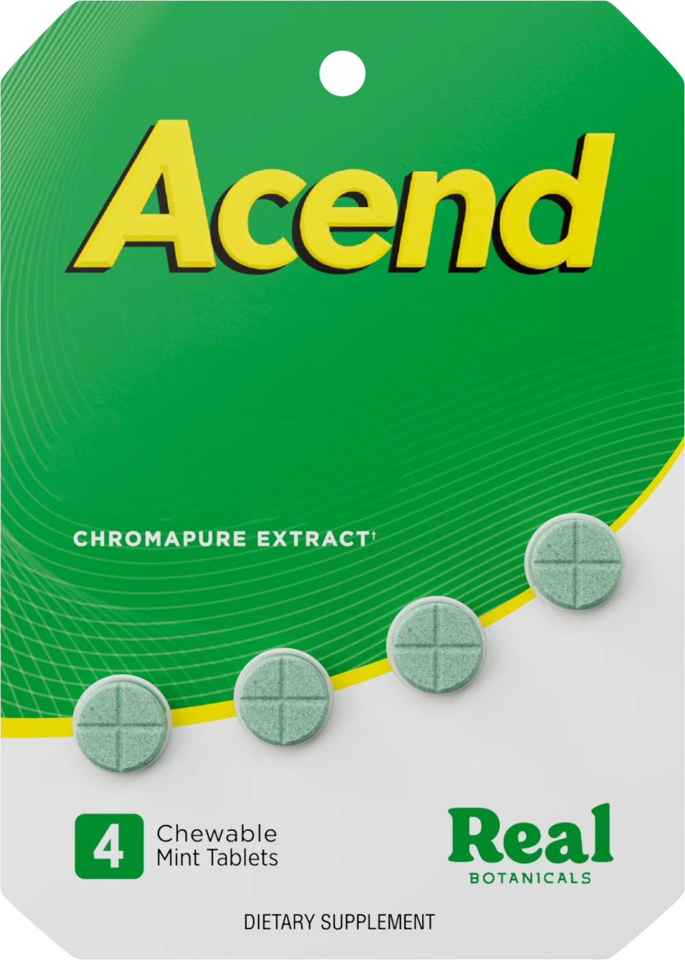 Acend 4-count chewable botanical tablets